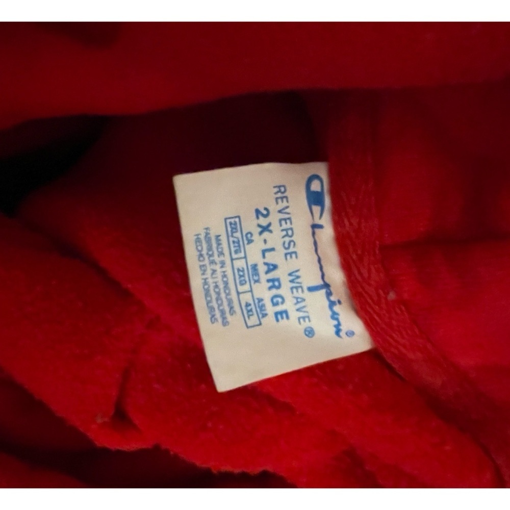 Champion Double Weave Red Pullover, Size 2XL - Picture 8 of 8